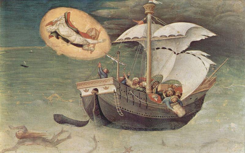 Gentile da Fabriano Quaratesi-Polyptychon, funf Predellatafeln mit Szenen aus dem Leben des Hl. Nikolaus von Bari Germany oil painting art